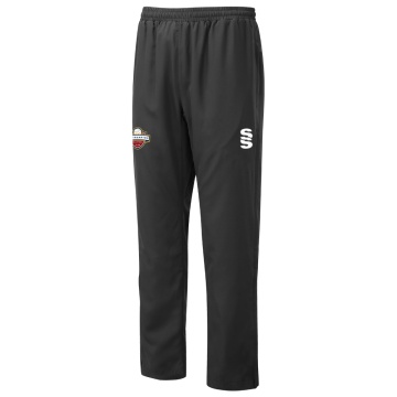 POPLIN TRACK PANT WITH LYCRA-Black
